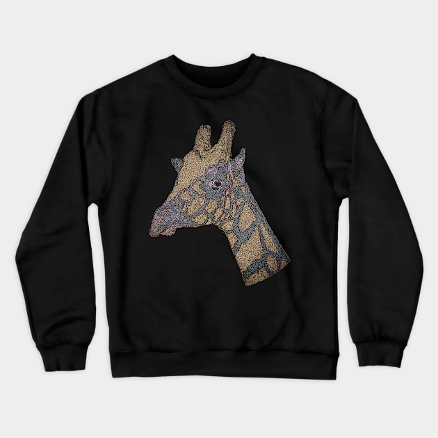 Eccentric Giraffe Crewneck Sweatshirt by kimberlyjtphotoart